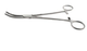 BR Surgical BR Surgical Hysterectomy Forceps Heaney-Ballentine 8 Inch Surgical Grade Stainless Steel NonSterile Ratchet Lock Finger Ring Handle Straight Serrated Tips w/1 Groove - BR12-60020