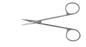 BR Surgical BR Surgical Iris Scissors 4-1/2 Inch Length Surgical Grade Stainless Steel NonSterile Finger Ring Handle Curved Sharp/Sharp - BR08-34111