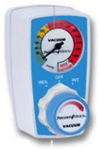 Precision Medical - Vacuum Regulator Continuous / Intermittent 0 - 300 mmHg Tubing Nipple Chemetron Adapter - PM3305HV