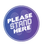 BeSafe Messaging Food Service Floor Decals - Purple, 12" x 12", Pack of 6