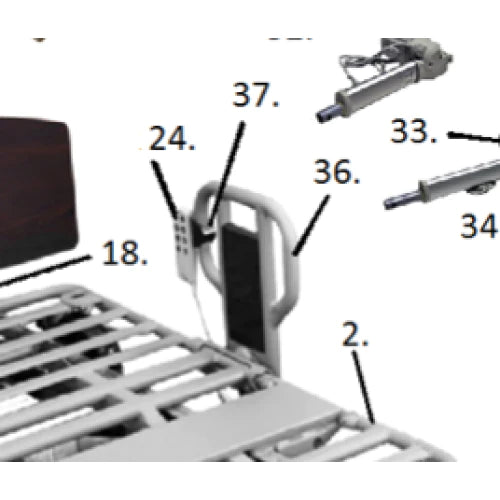 Drive Medical - Bed Frame Replacement Pendant For PCB901, PCB601 Bed Frame - SP01-72298