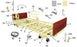 Drive Medical - Bed Frame Foot Actuator For PCB601 Bed Frame - SP01-72497