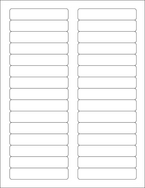 Tabbies Laser / Inkjet File Folder Labels - Laser Name Labels - 2/3" H x 3-7/16" W, - 750 per Pack