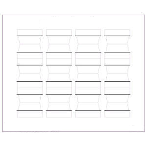 Tabbies Tabs-u-Create, 12 Tabs/Sheet	- 1-1/4" L x 1/2" Extension, - 60 Labels per Pack - 40201