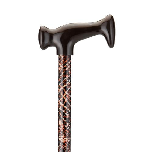 Nova Ortho-Med T-Handle Cane Aluminum 28 To 39 Inch Height Snake Skin Print - 2024