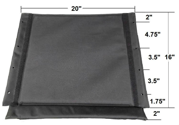 Drive Medical - Wheelchair Adjustable Depth Upholstery For Cruiser III 5D Wheelchair - STDS3J2420-AD