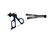 Elmed 5mm Dissectors and Graspers Endoclinch Fenestrated Grasper - 20mm Tip - Insulated Handles