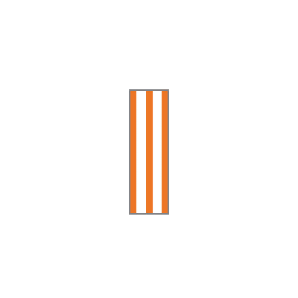 Key Surgical Sheet Tape (Orange Stripes) - T-310-0107