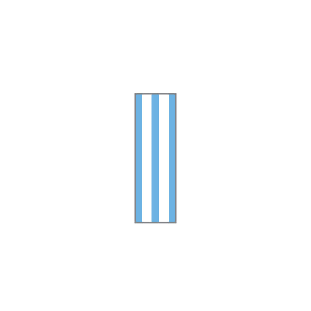 Key Surgical Sheet Tape (Light Blue Stripes) - T-310-0114