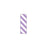 Key Surgical - Pre-Printed Label Multipurpose Label Lavender / White Tape Stripes Patterned 1/4 Inch - T-320-0115