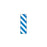 Key Surgical - Pre-Printed Label Multipurpose Label Blue / White Tape Stripes Patterned 1/4 Inch - T-320-0102