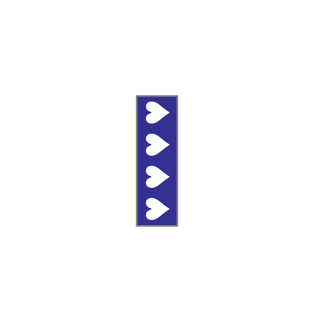 Key Surgical Sheet Tape (Purple-HEARTS) - T-701-06