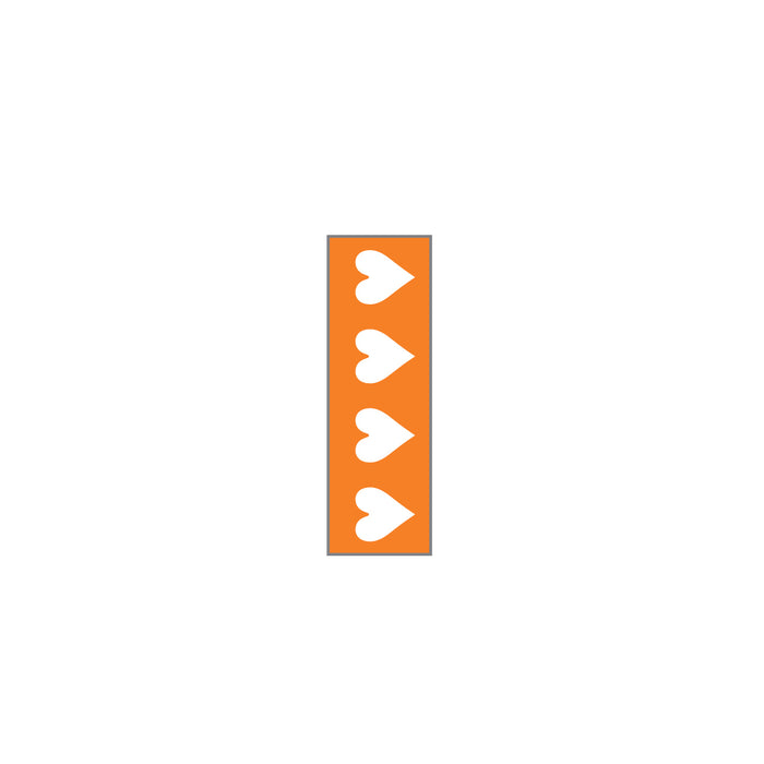 Key Surgical Sheet Tape (Orange-HEARTS) - T-701-07