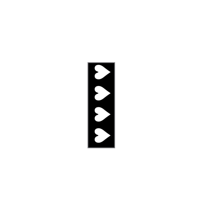 Key Surgical Sheet Tape (Black-HEARTS) - T-701-09