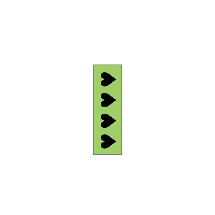Key Surgical Sheet Tape (Lime Green-HEARTS) - T-701-1309