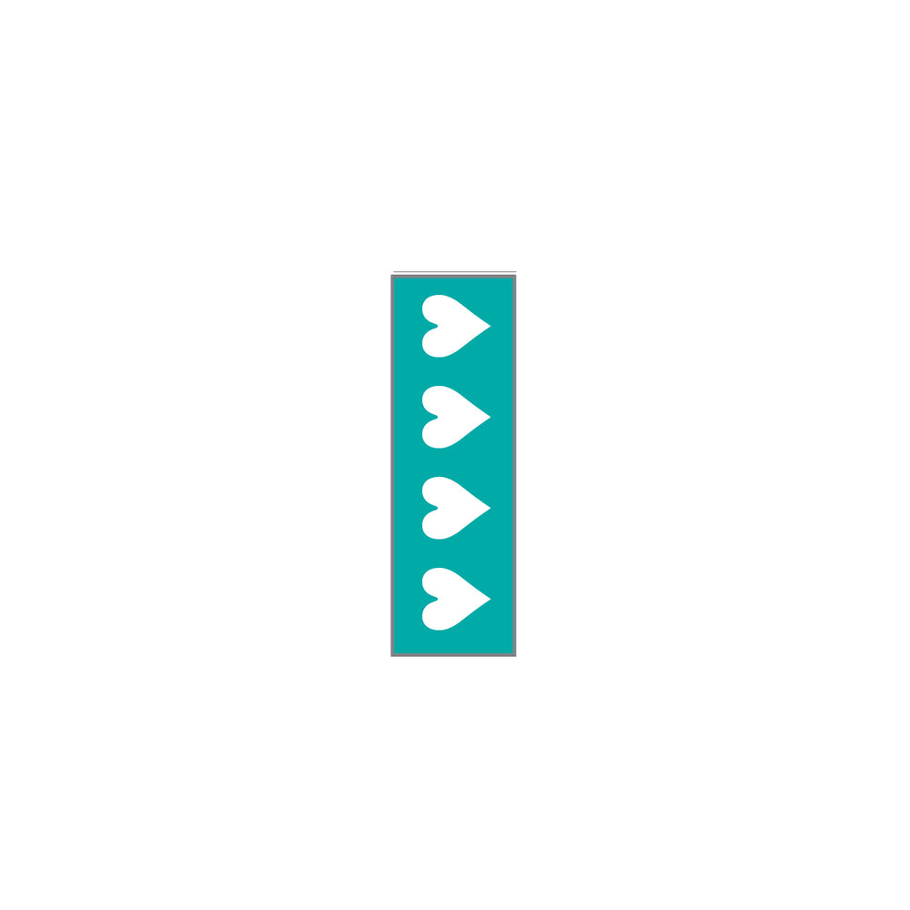 Key Surgical Sheet Tape (Emerland Green-HEARTS) - T-701-21