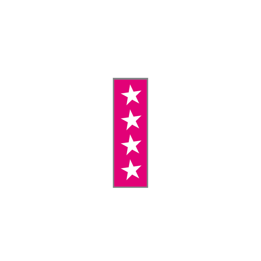 Key Surgical Sheet Tape (Fuchsia-STARS) - T-703-19
