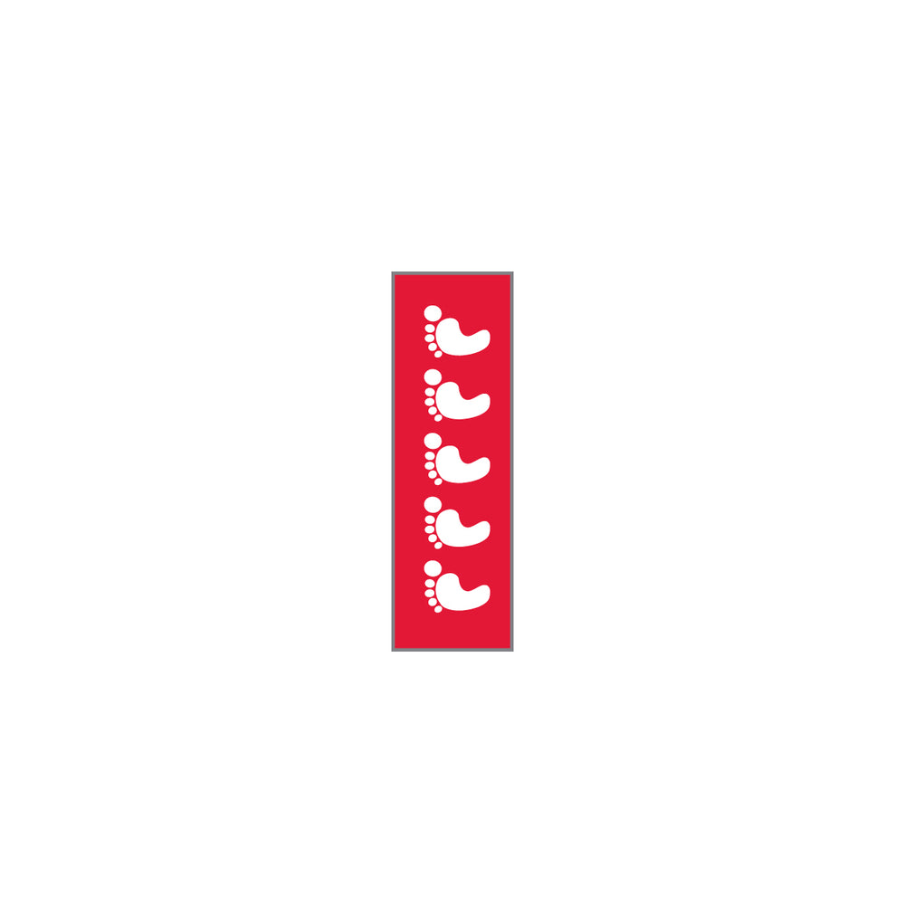 Key Surgical Sheet Tape (Red-FOOTPRINTS) - T-713-04