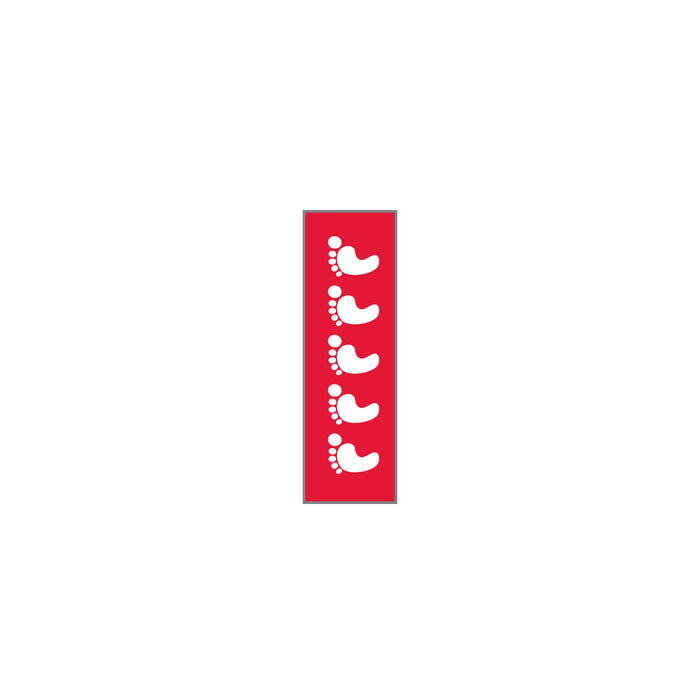 Key Surgical Sheet Tape (Red-FOOTPRINTS) - T-713-04