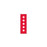 Key Surgical - Blank Label Tape Instructional Label Red, White Vinyl 1/4 Inch - T-716-04