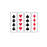 Key Surgical Sheet Tape (Black-Red-CARD SUITS) - T-720-040109