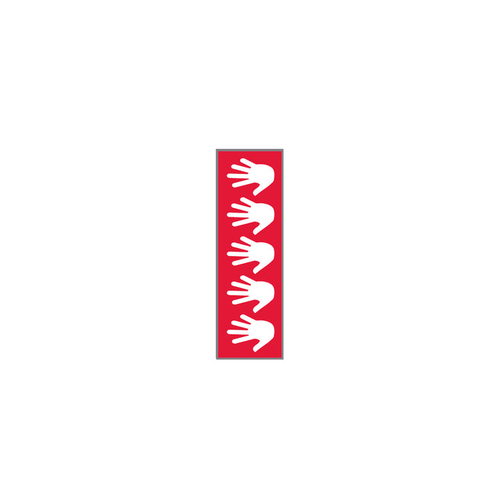 Key Surgical Sheet Tape (Red-HANDPRINTS) - T-720-04