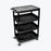 Large Flat Top / Tub Bottom Shelf Cart - 4 Shelves