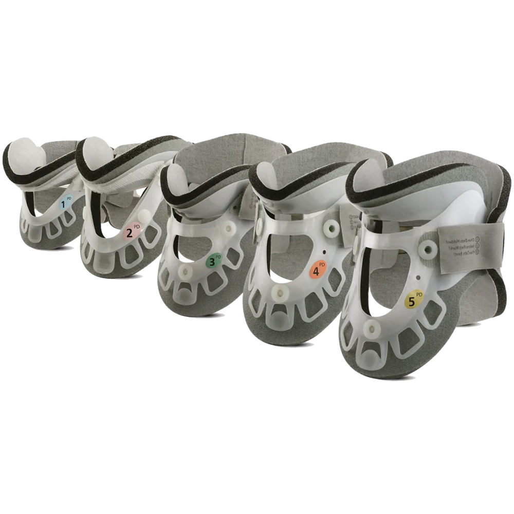 Aspen Pediatric - Rigid Cervical Collar Preformed Pediatric (3 to 6 Years) Size PD5 Two-Piece / Trachea Opening 8-1/2 to 13 Inch Neck Circumference - 100281-000