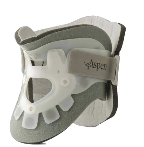Aspen - Rigid Cervical Collar Preformed Adult Short Two-Piece / Trachea Opening 13 to 21 Inch Neck Circumference - 100010-020