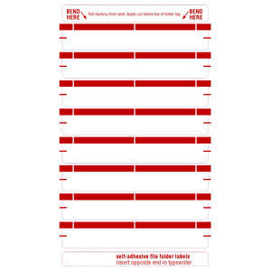 Tabbies 1-Up Name Labels, File Folder Label	- 3-7/16"W x 9/16"H, - 248 per Pack
