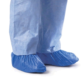 Welmed Shoe Cover Universal Shoe High Heavy Grip Blue NonSterile - 9100-431U