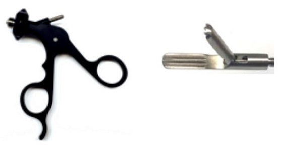 Elmed 5mm Dissectors and Graspers Debakey Grasper, Single Action, 22mm Tip - Insulated Handles