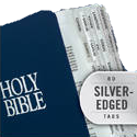 Tabbies Bible Indexing Tabs, "Classic Tabs", "Silver"- 1"L x 1/4" Extension, 10 packs Per Box - 58339