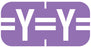 Medical Labels - Alpha File Folder Label - Tab Compatible, 1" x 1/2"