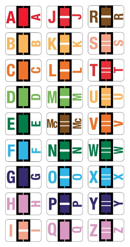 Medical Labels - Starter Kit for Alpha File Folder Labels - Ident-A-File Side and Top Compatible, 1-5/8" x 1"