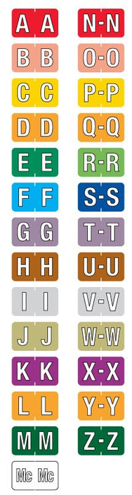 Medical Labels - Starter Kit for Alpha File Folder Labels - Barkley Compatible, 1-1/2" x 1"