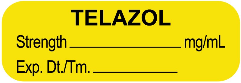 Medical Labels - Anesthesia Labels, Telazol mg/mL, 1-1/2" x 1/2"