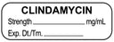 Medical Labels - Anesthesia Label, Clindamycin mg/mL, 1-1/2" x 1/2"