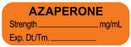 Medical Labels - Anesthesia Label, Azaperone mg/mL, 1-1/2" x 1/2"
