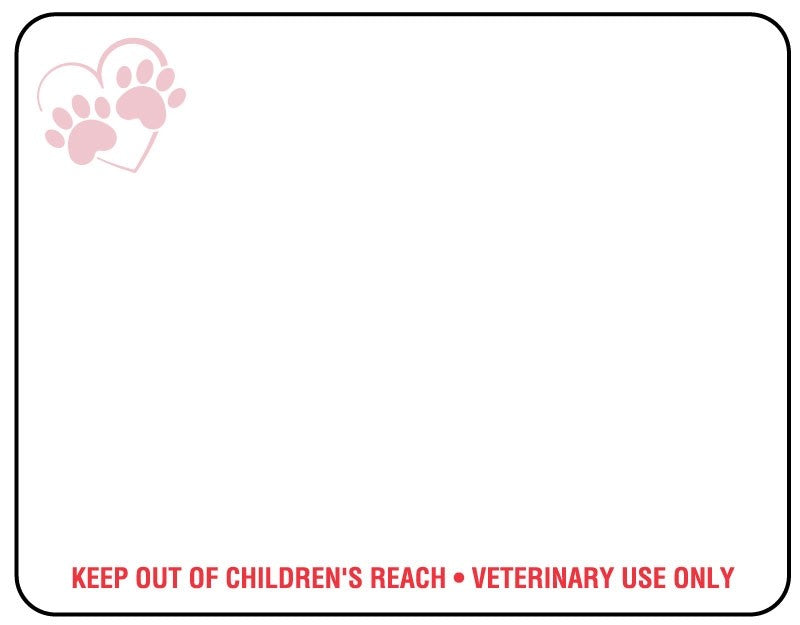 Medical Labels - Heart N Paws Thermal Label for Dymo Labelwriter Printers, 2-1/8" x 2-3/4"