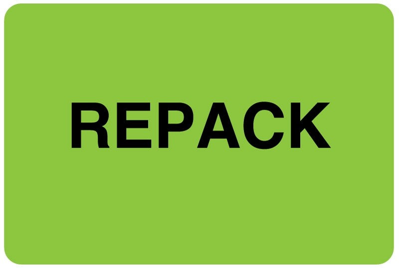 Medical Labels - Shipping Label - REPACK, 3" x 2"