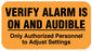 Medical Labels - Alarm Verification, 1-5/8" x 7/8",