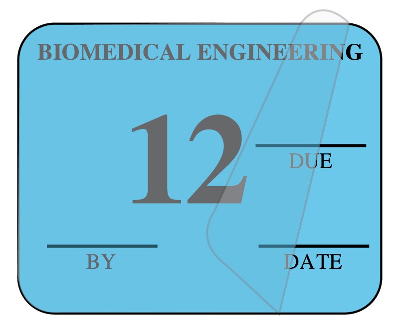 Medical Labels - Biomedical Engineering Inspection Label, 1-1/4" x 1"