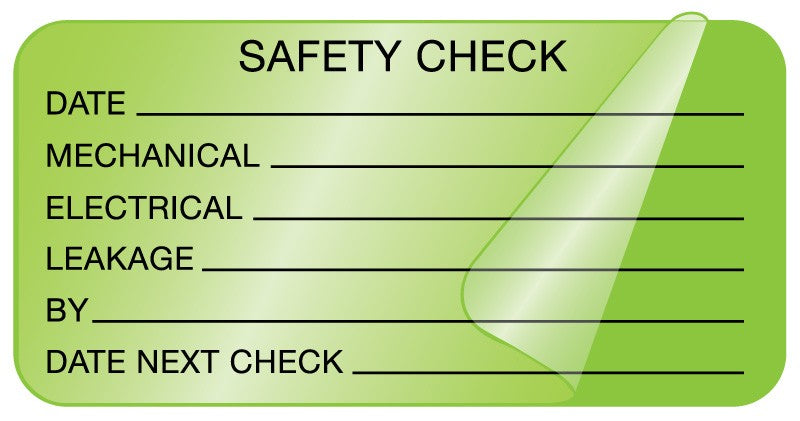 Medical Labels - Electrical Equipment Safety Label, 2" x 1"