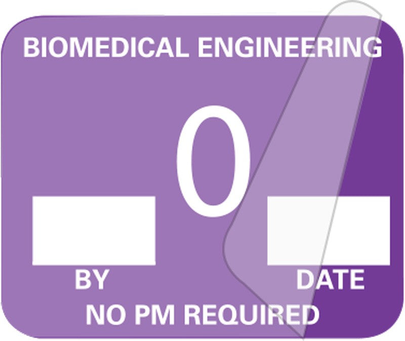 Medical Labels - Biomedical Engineering No PM Required, 1-1/4" x 1"