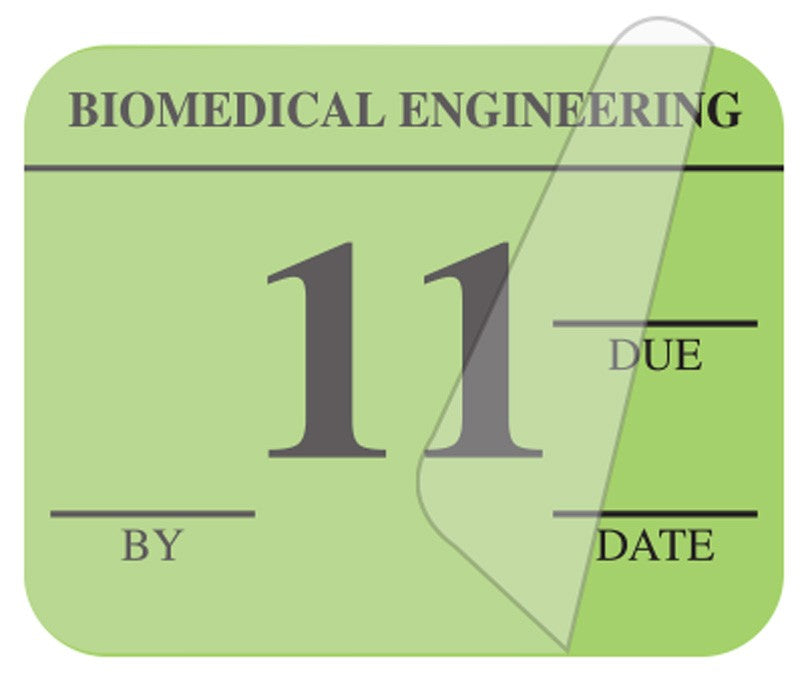 Medical Labels - Biomedical Engineering Inspection Label, 1-1/4" x 1"