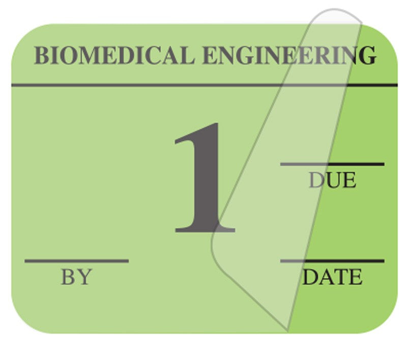 Medical Labels - Biomedical Engineering Inspection Label, 1-1/4" x 1"
