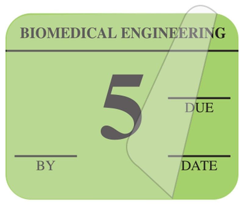Medical Labels - Biomedical Engineering Inspection Label, 1-1/4" x 1"