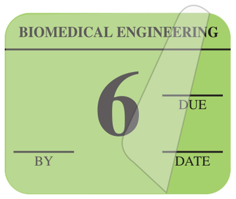 Medical Labels - Biomedical Engineering Inspection Label, 1-1/4" x 1"