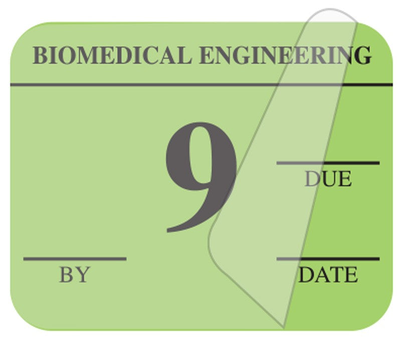 Medical Labels - Biomedical Engineering Inspection Label, 1-1/4" x 1"